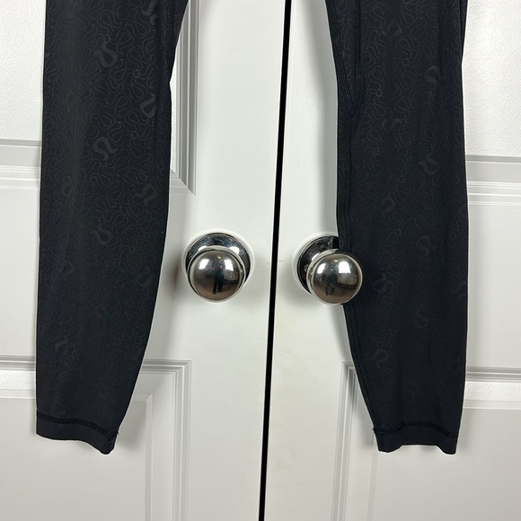 Lululemon Align High-Rise Pant 28" Yogo Emboss Black / Black - Picture 7 of 11